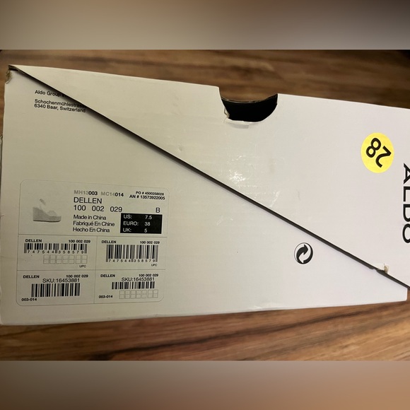 Aldo Dellen Strappy wedge sandal - Wedge heel Size 7.5 - Picture 6 of 6